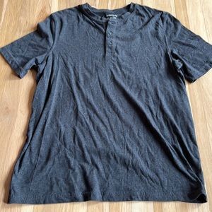 Gray 3-button T-Shirt
